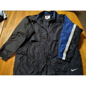Nike vented windbreaker raincoat full zip men's size large